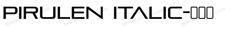 Pirulen Italic字体转换